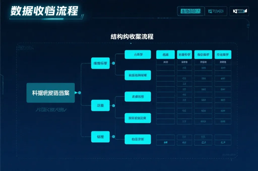 数据归档与结构化流程图